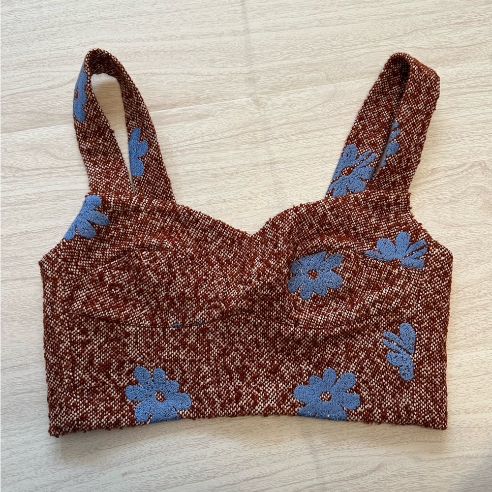 Silvia Tcherassi Agnello Crop Top, NWT